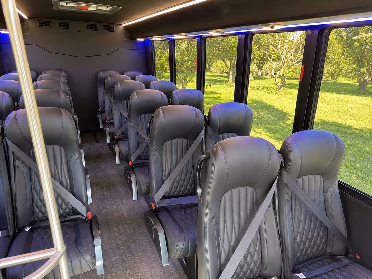 15 passenger minibus interior