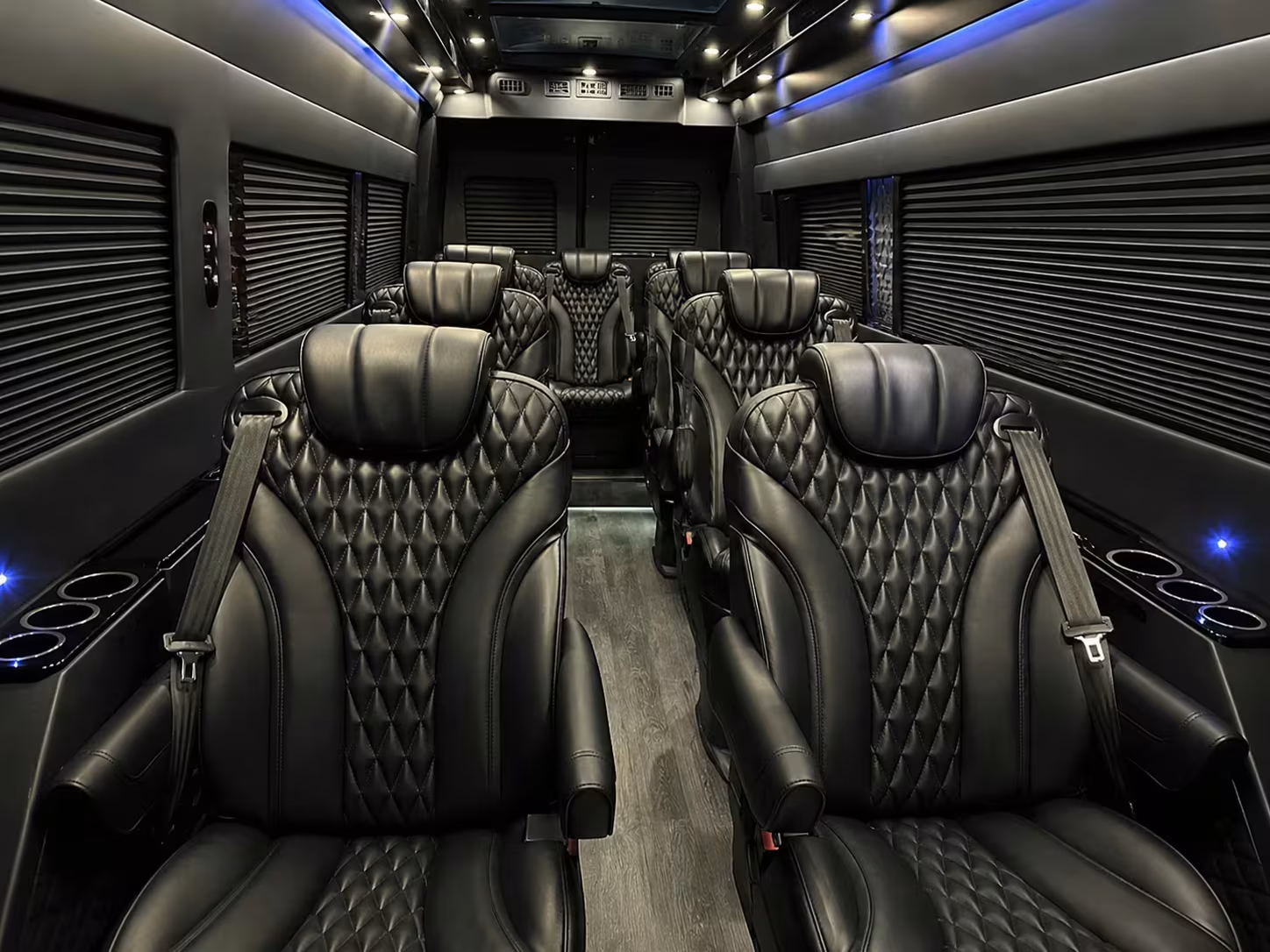 sprinter van with driver inside
