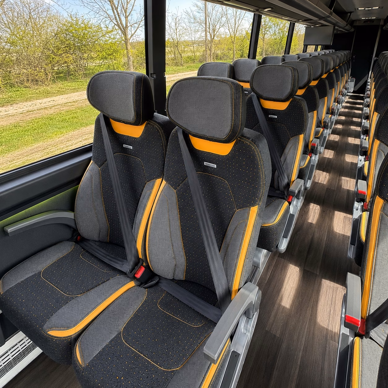 temple charter bus rentals to moody center and h e b center