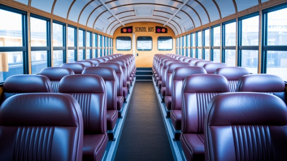 school bus rental interior leander