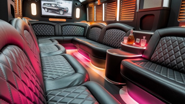 sprinter limo rental interior georgetown