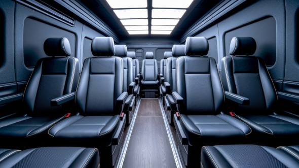 sprinter van with driver interior