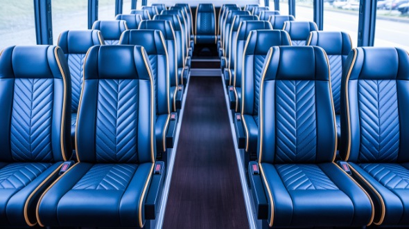 temple 18 passenger minibus inside