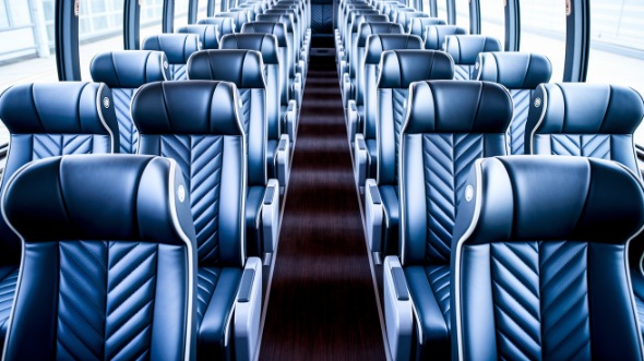temple 56 passenger charter bus inside