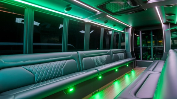 temple party bus rental inside