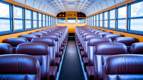 temple school bus rental inside