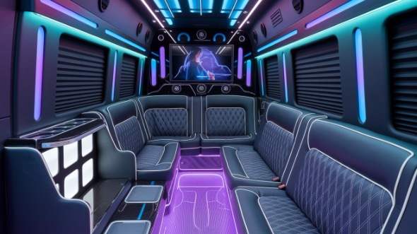 temple sprinter limo rental inside