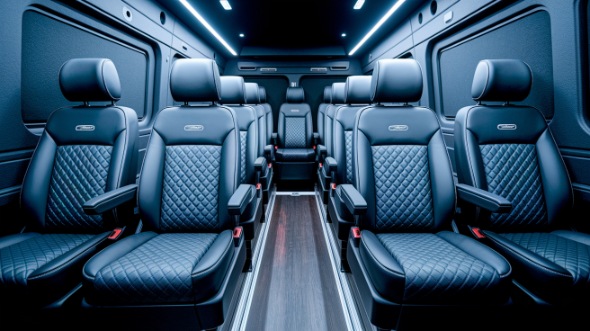 temple sprinter van with driver rental